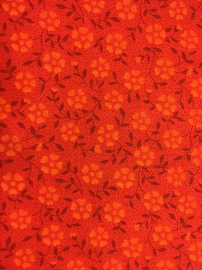 Bright Orange Floral