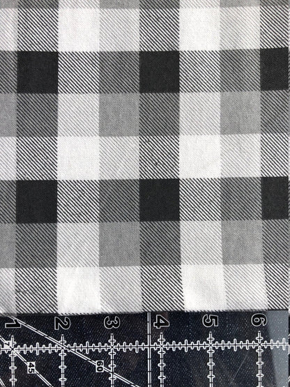 Grey, Black & White Plaid