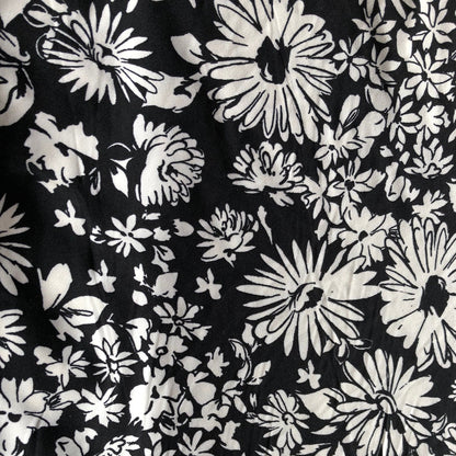 Black and White Floral STRETCH