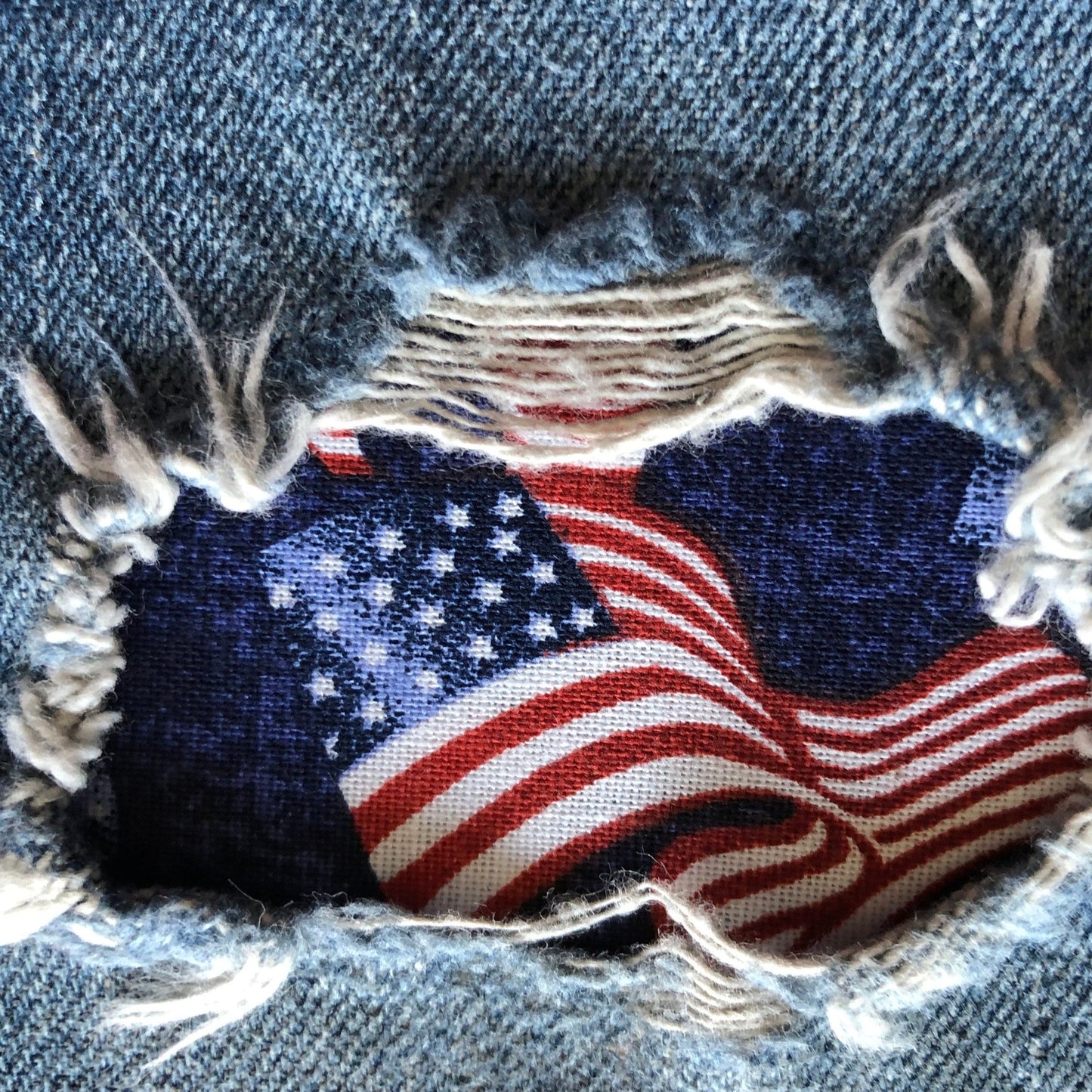 American Flags Waving